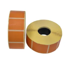 O'z-o'zidan yopishadigan termoqog'oz 40*30 mm, to‘q sariq etiketka